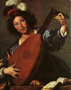 Bernardo Strozzi Lute Player china oil painting reproduction